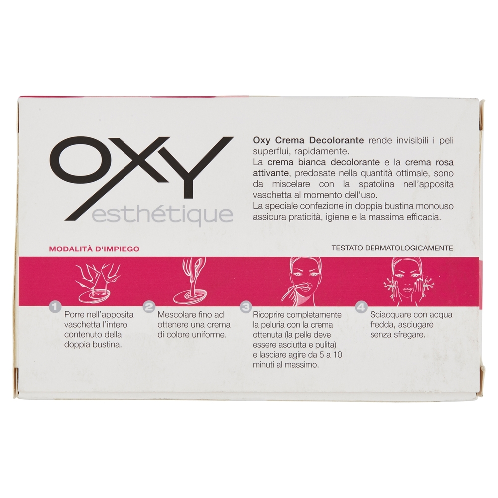 Oxy esthétique Crema Decolorante 8 kit monouso in bustine pre-dosate 75 ml